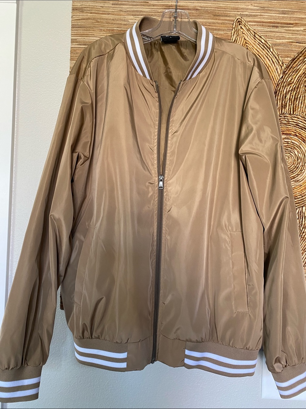 Oversized Wind Breaker Baseball Varsity Bomber Jacket NWOT Zara Hollister AF UOF